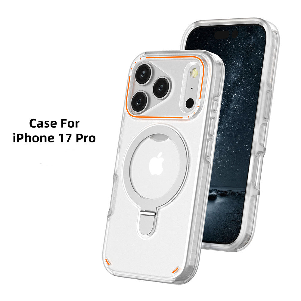 Magnetic 360° Rotation Stand Case for iPhone 17 / 17 Pro / 17 Pro Max – Shockproof Matte Design
