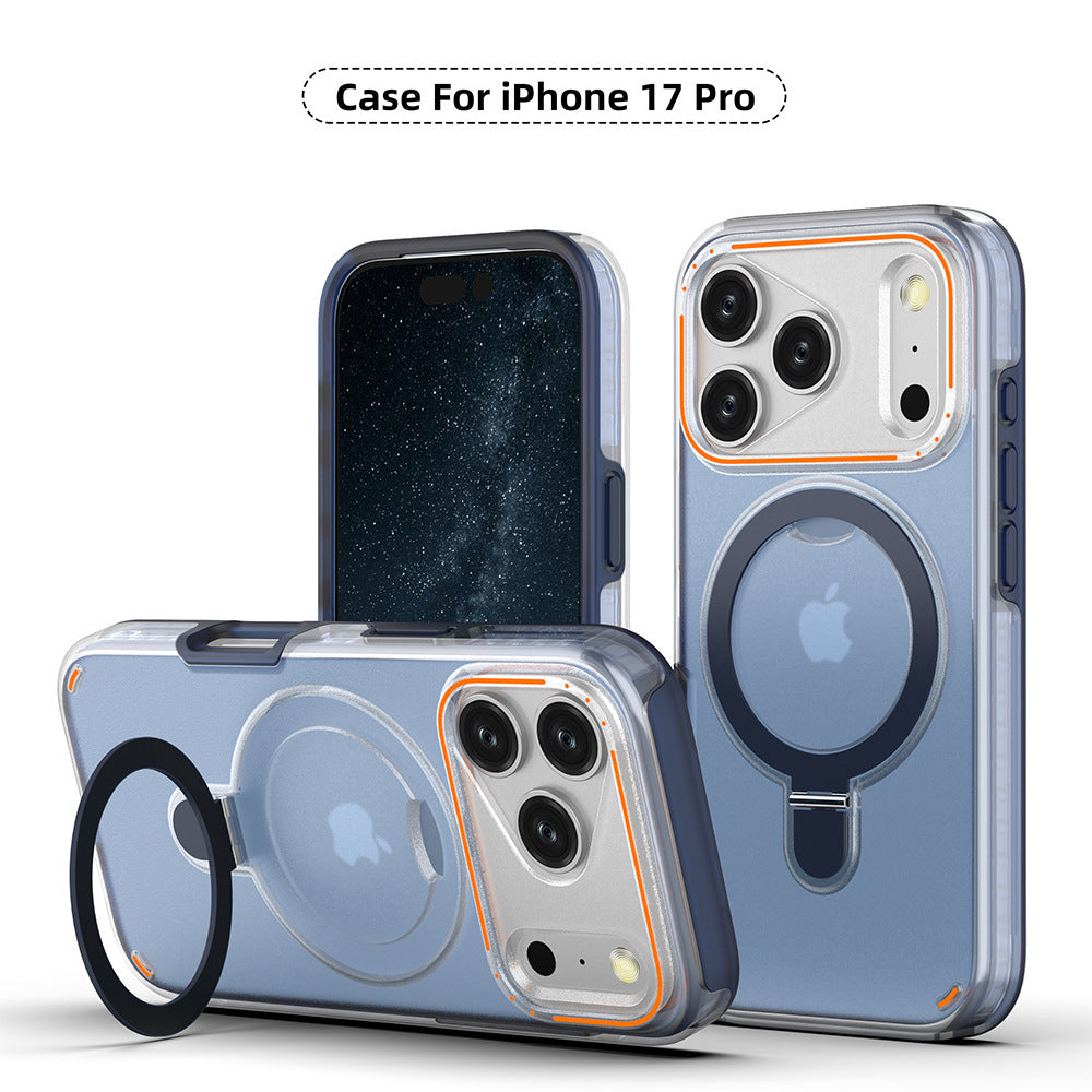 Magnetic 360° Rotation Stand Case for iPhone 17 / 17 Pro / 17 Pro Max – Shockproof Matte Design