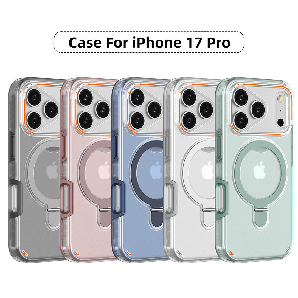 Magnetic 360° Rotation Stand Case for iPhone 17 / 17 Pro / 17 Pro Max – Shockproof Matte Design