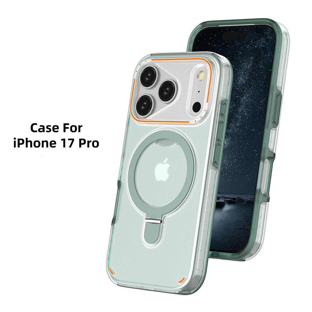 Magnetic 360° Rotation Stand Case for iPhone 17 / 17 Pro / 17 Pro Max – Shockproof Matte Design