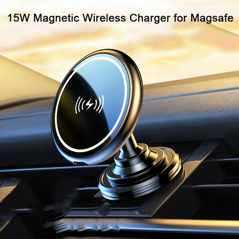15W MagSafe Magnetic Car Charger – Fast Wireless Charging for iPhone