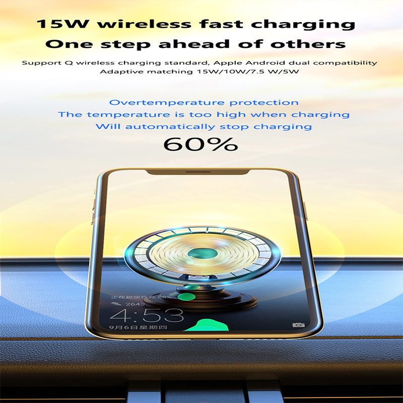 15W MagSafe Magnetic Car Charger – Fast Wireless Charging for iPhone