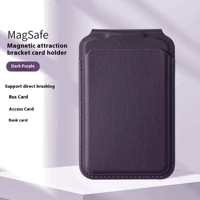 MagSafe Wallet for iPhone - Magnetic Leather Card Holder
