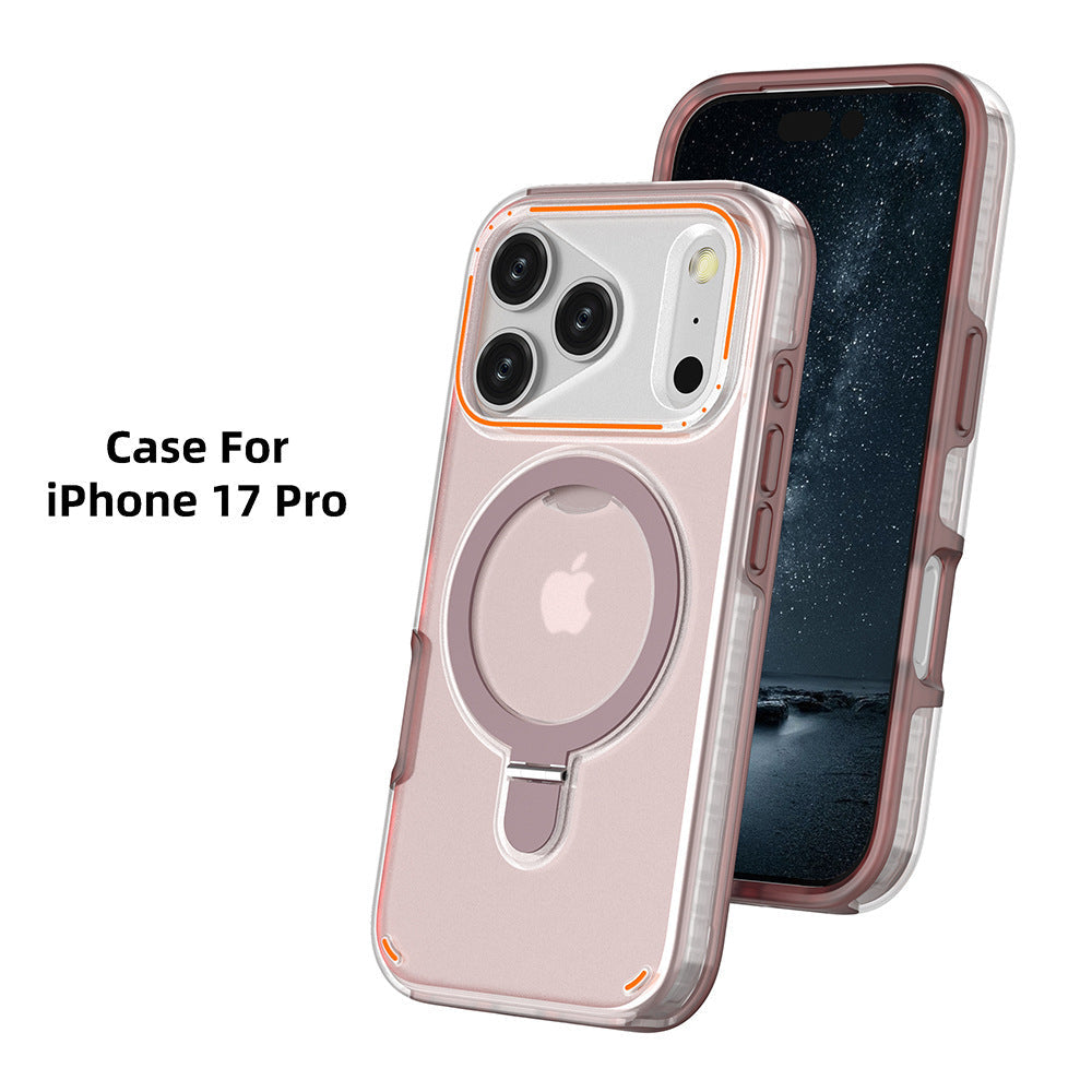 Magnetic 360° Rotation Stand Case for iPhone 17 / 17 Pro / 17 Pro Max – Shockproof Matte Design