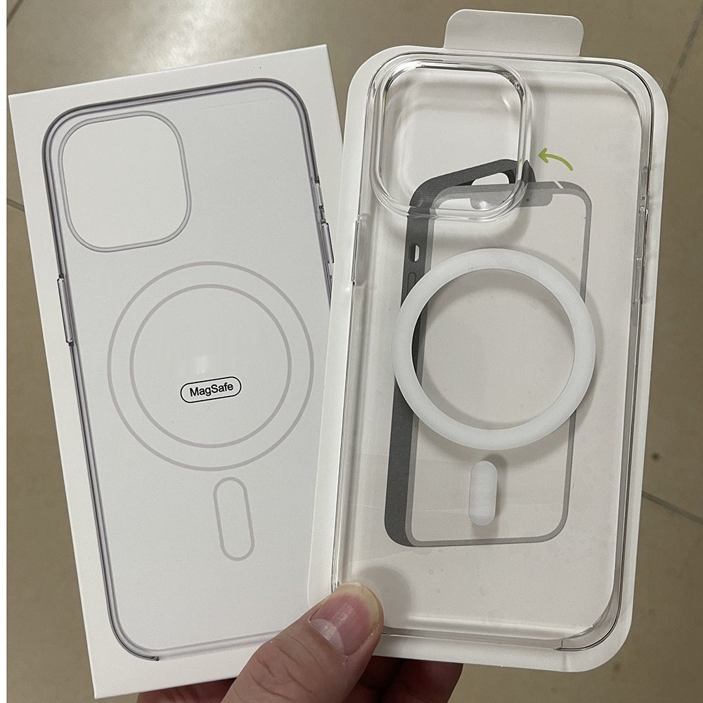 Transparent Magnetic Case – Shockproof | Compatibil MagSafe