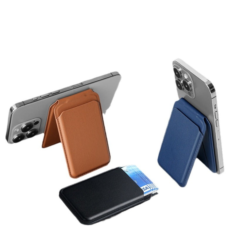 MagSafe Wallet for iPhone - Magnetic Leather Card Holder