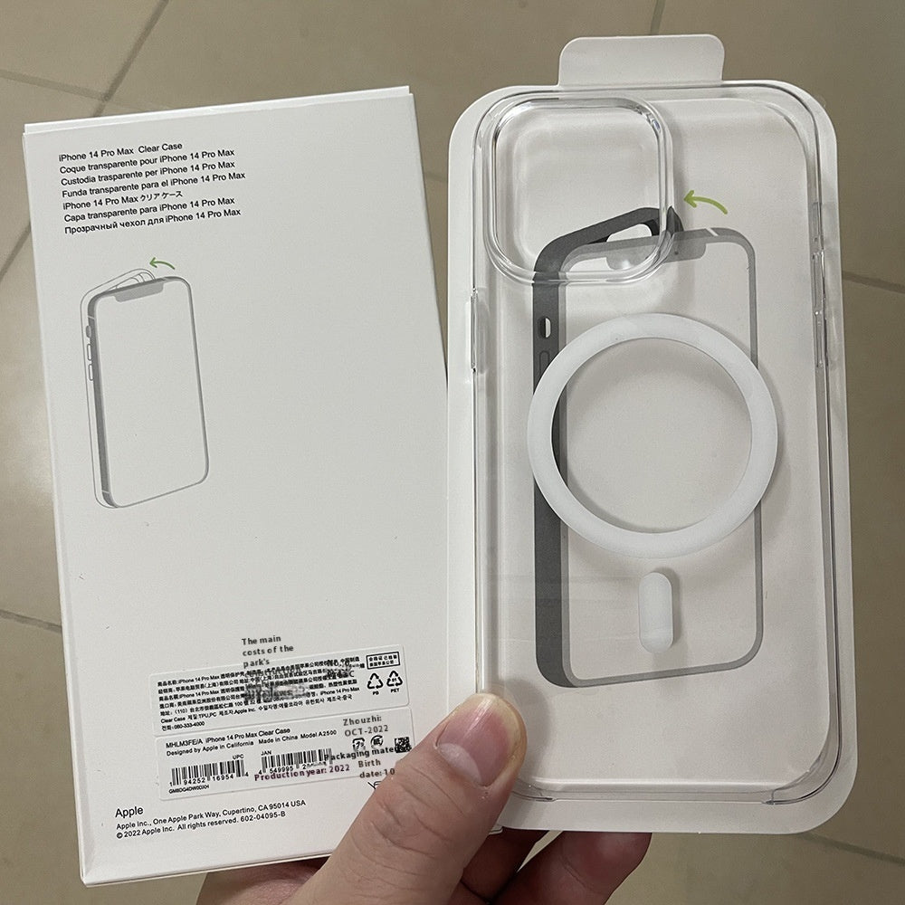 Transparent Magnetic Case – Shockproof | Compatibil MagSafe