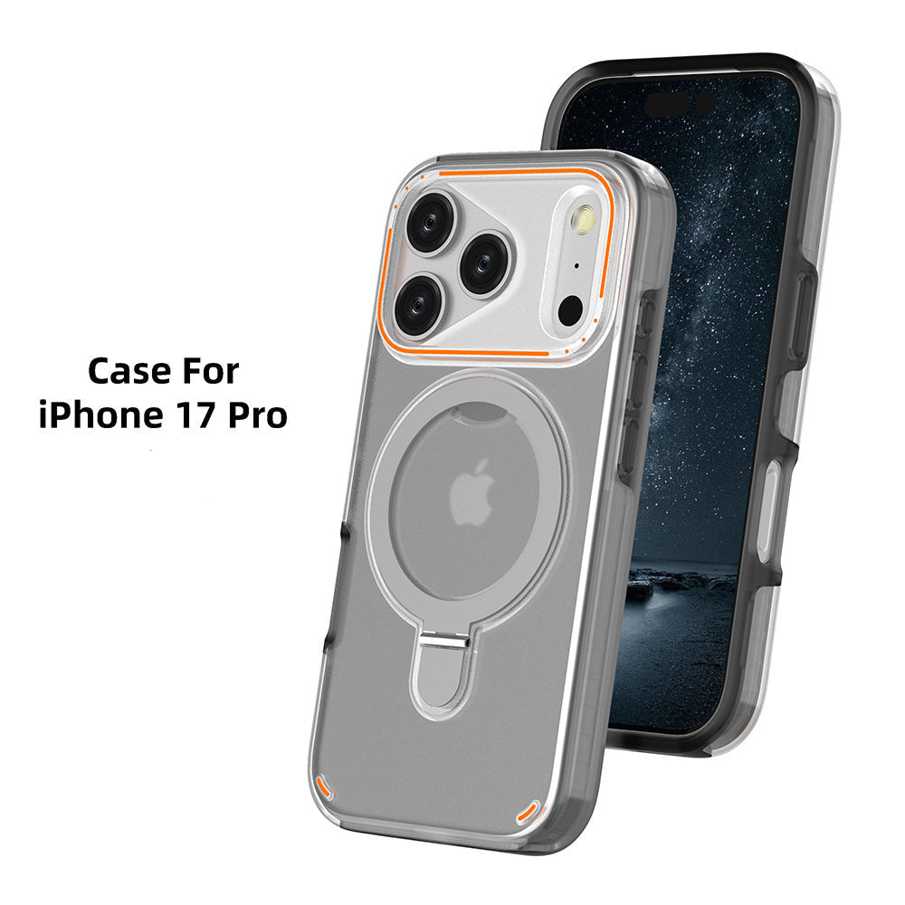 Magnetic 360° Rotation Stand Case for iPhone 17 / 17 Pro / 17 Pro Max – Shockproof Matte Design