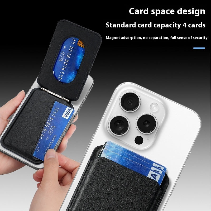 MagSafe Wallet for iPhone - Magnetic Leather Card Holder